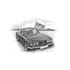 Triumph Stag MK2 Personalised Portrait in Black & White - RS1788BW